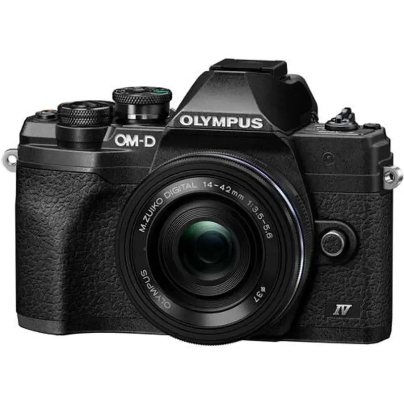 Olympus OM-D E-M10 Mark IV Mirrorless Camera with 14-42mm f3.5-5.6 EZ - Black