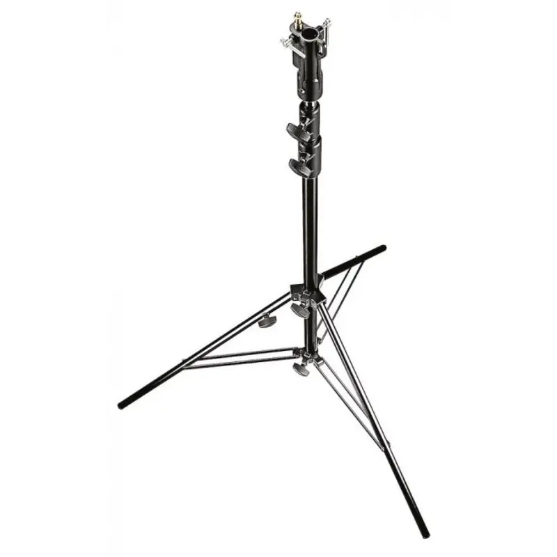 Manfrotto 3-Section Black Alu Senior Stand with Leveling Leg 007BU