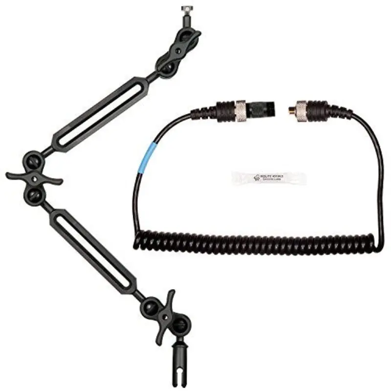 Ikelite Double Ball Arm & Sync Cord