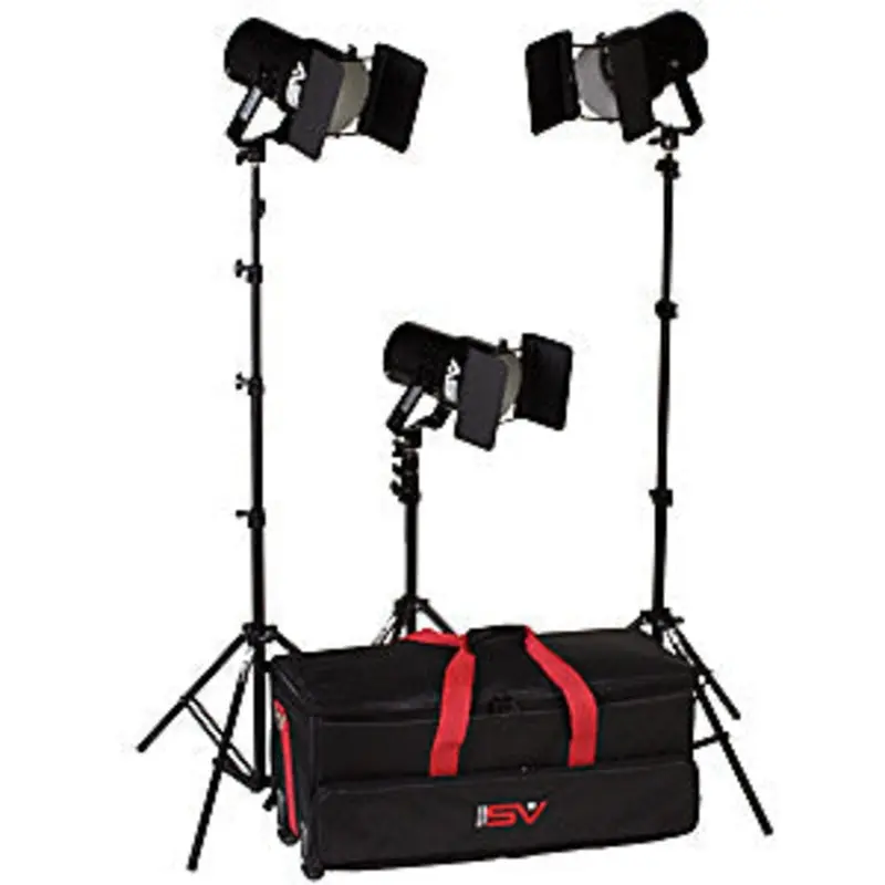 Smith Victor K63 3-Light 1800-watt controlled quartz portable kit (401463)