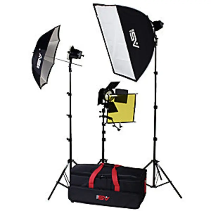 Smith-Victor K70 3-Light 1800-watt Professional Portable Accessorized Light Kit