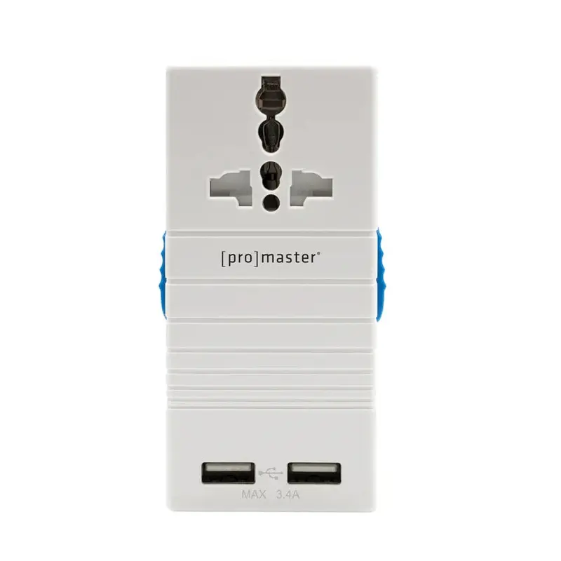 ProMaster All-In-One Worldwide Travel Adapter with USB