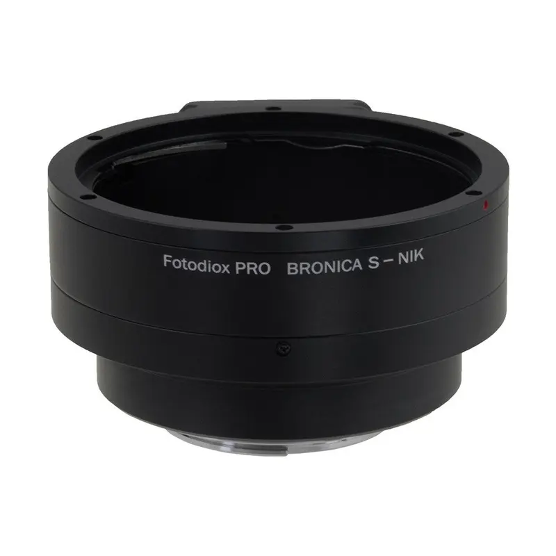 Fotodiox Pro Lens Mount Adapter - Bronica S SLR Lens to Nikon F Mount SLR Camera Body