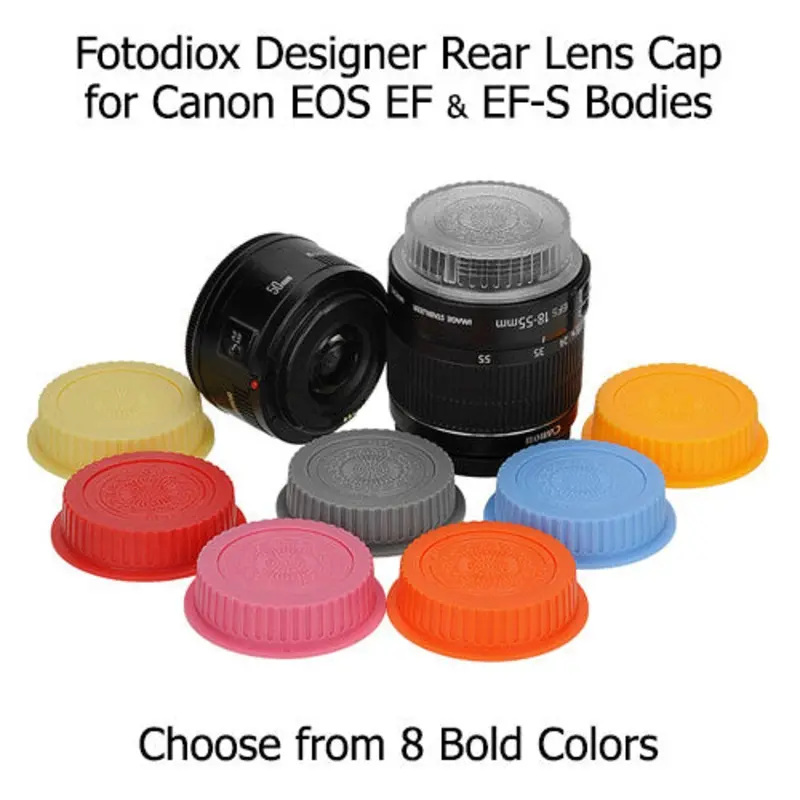 Fotodiox Designer Rear Lens Cap for all Canon EOS Lenses (fits both EF & EF-s Lenses)