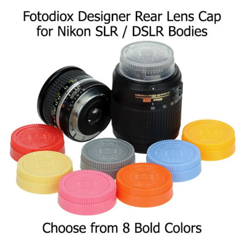 Fotodiox Designer Rear Lens Cap for All Nikon / Nikkor F Lenses