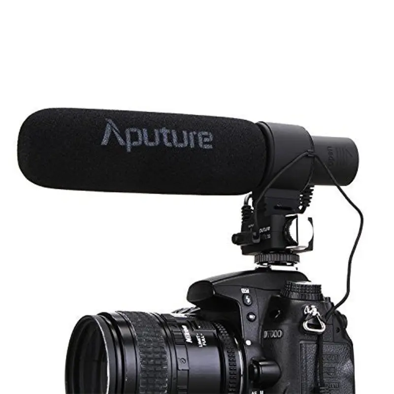 Aputure V-Mic D2 - Sensitivity Adjustable Directional Condenser Shotgun Microphone