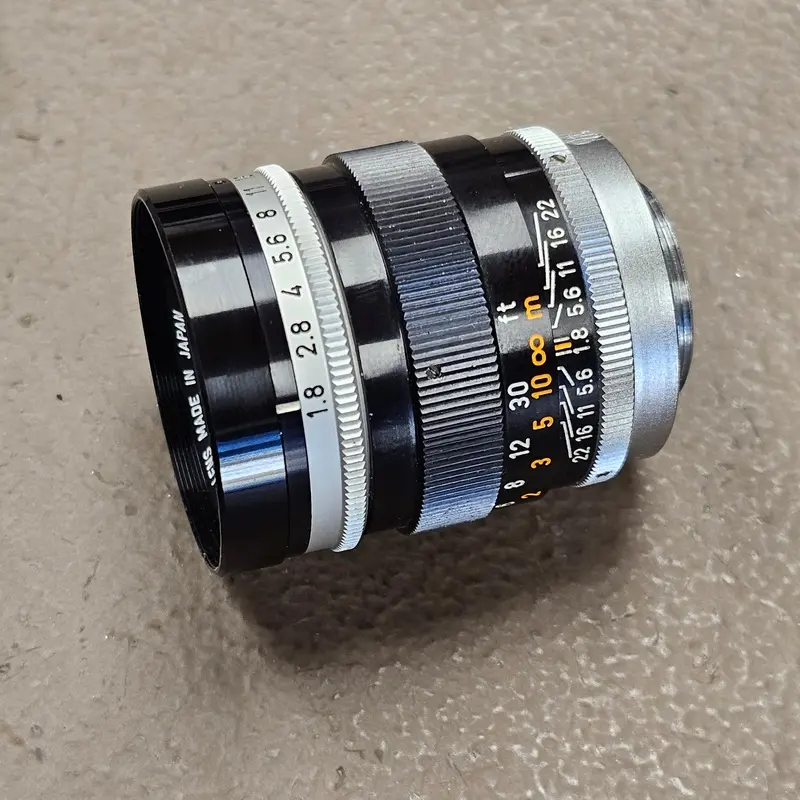 Canon TV-16 50mm T1.8 C-Mount Lens S# 61198