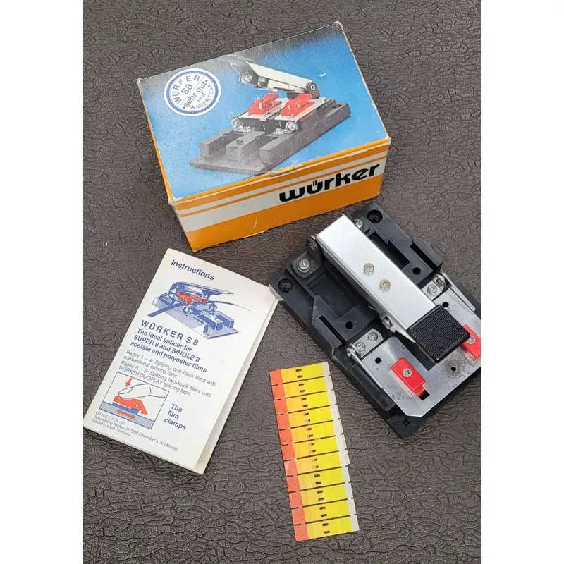 Wurker Super 8mm / Single 8mm  Film Splicer