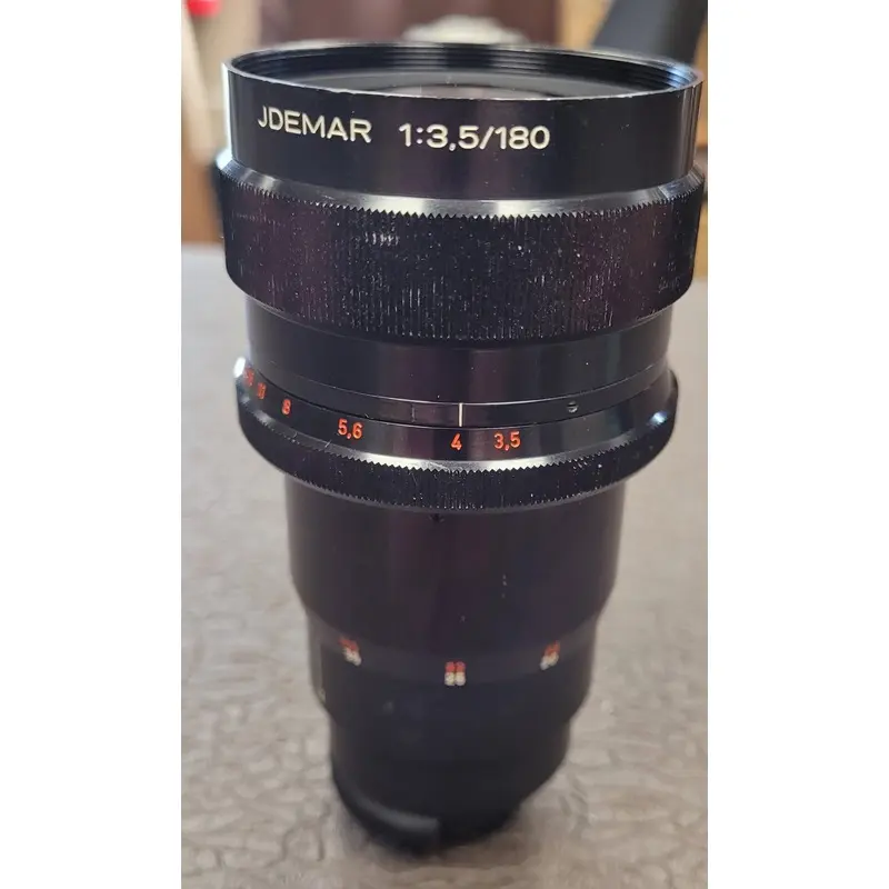 Jdemar 3.5/180mm lens for use with the Cambinox Binocular Camera