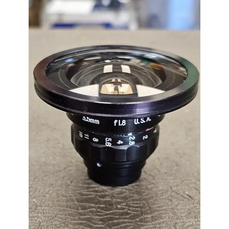 Century Extreme Wide Angle 3.5mm f/1.8/T2 C-Mount Lens S# C34971
