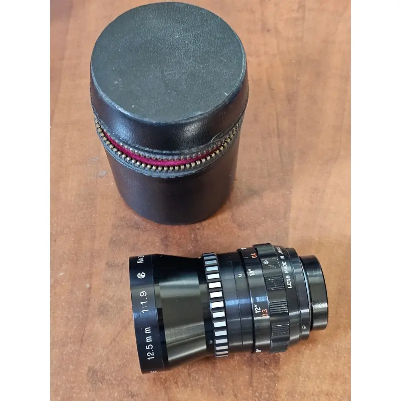 Cosmicar Television 12.5mm f1.9 C-Mount (Zebra) S# 31079