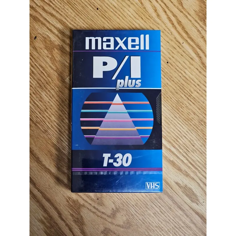 Maxell P/IPLUS T-30 VHS Tape 30 Minutes