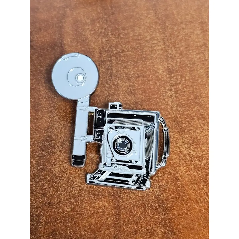 Polaroid Flash Camera Enamel Lapel Pin