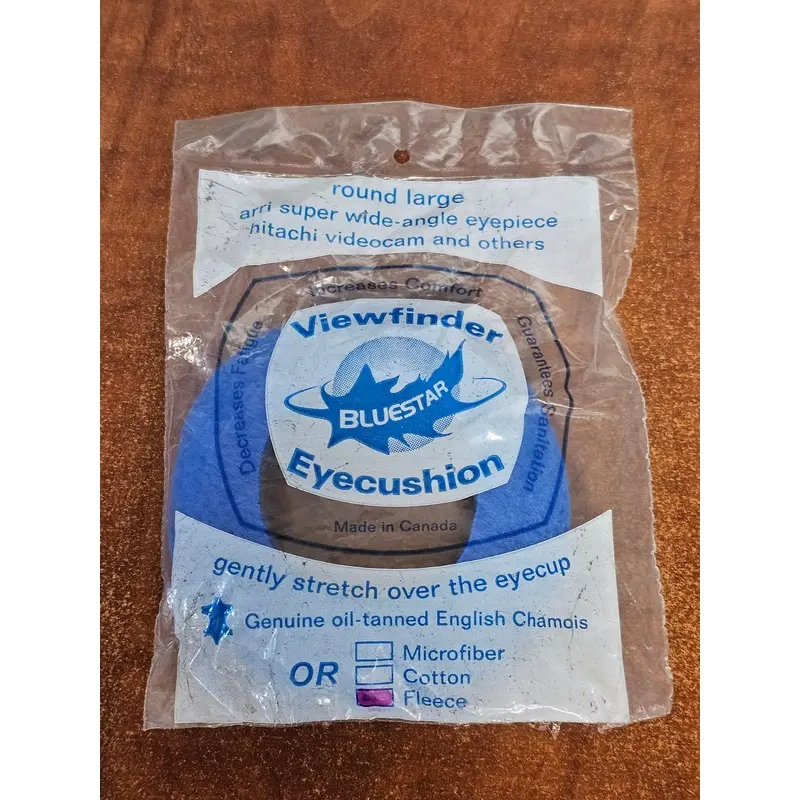 Bluestar Viewfinder Eyepiece Chamois / Cushion ( Round Large , Blue, Fleece )