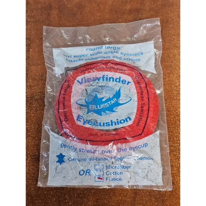 Bluestar Viewfinder Eyepiece Chamois / Cushion ( Round Large , Red, Fleece )