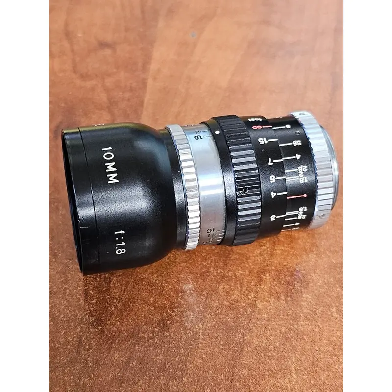 Elitar Soligor 10mm F1.8 C-Mount Wide Angle Lens S# 1789K