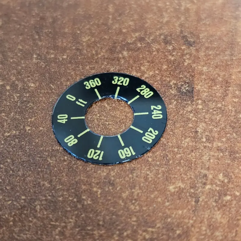 Arriflex SR1 SR2 Magazine Frame Dial Decal (Feet)