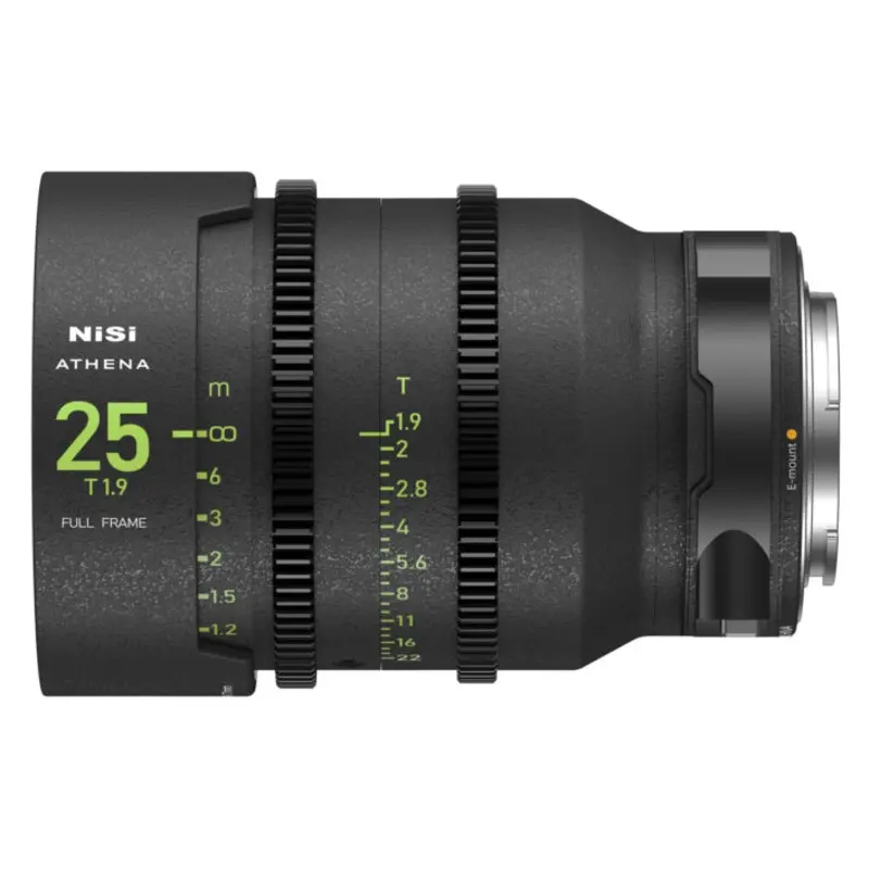 NiSi ATHENA 25mm T1.9 Full Frame Cinema Lens (PL Mount/FF)