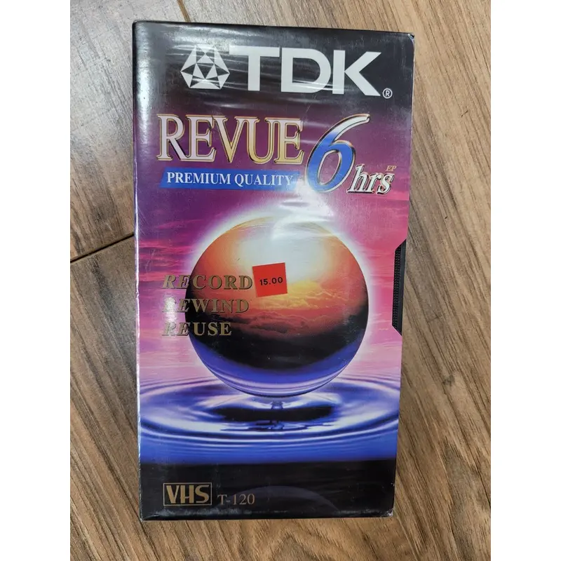 TDK Review T-120 VHS Cassette - 6 Hour