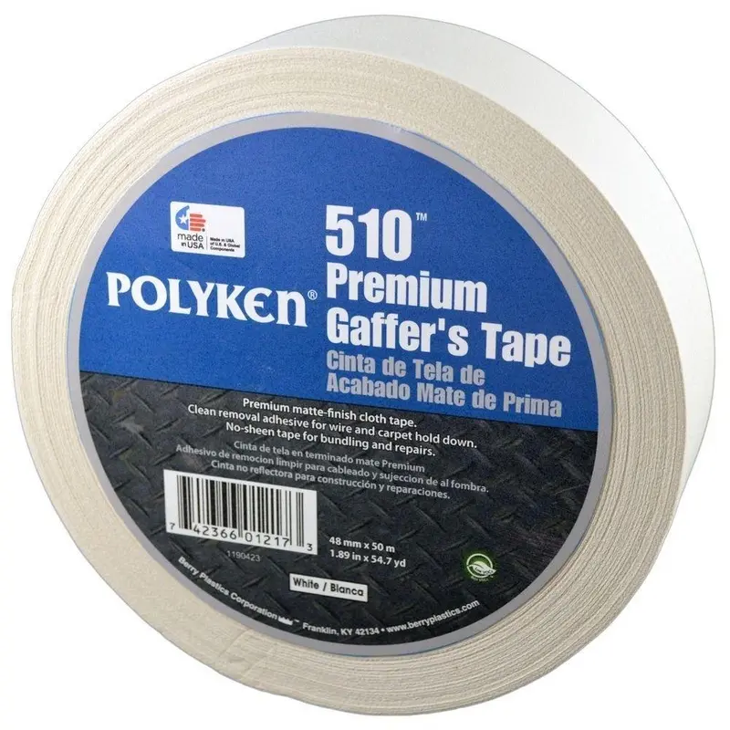 Polyken 510 Premium Gaffer's Tape - Black/White