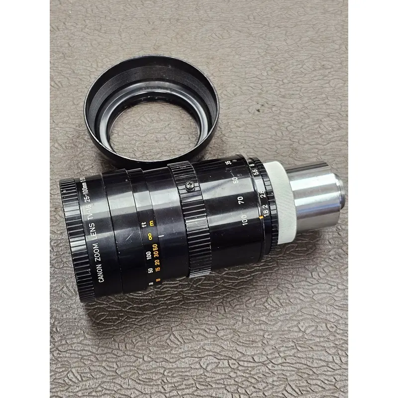 Canon 25-100mm t1.8 TV-16 Zoom Lens C-Mount S# 21267