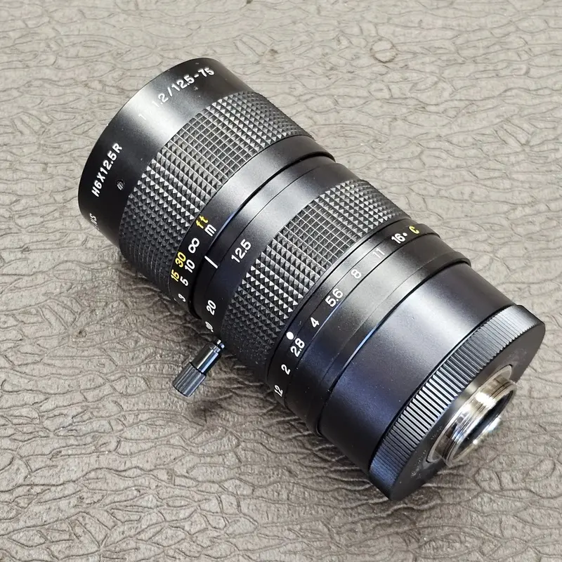 Fujinon 12.5-75mm T1.2 TV Zoom Lens H6x12.5R C-Mount S# 165068