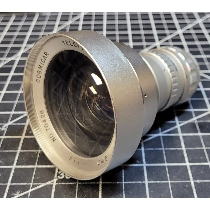 Cosmicar 9mm f1.4 C-Mount Television lens S# 70426