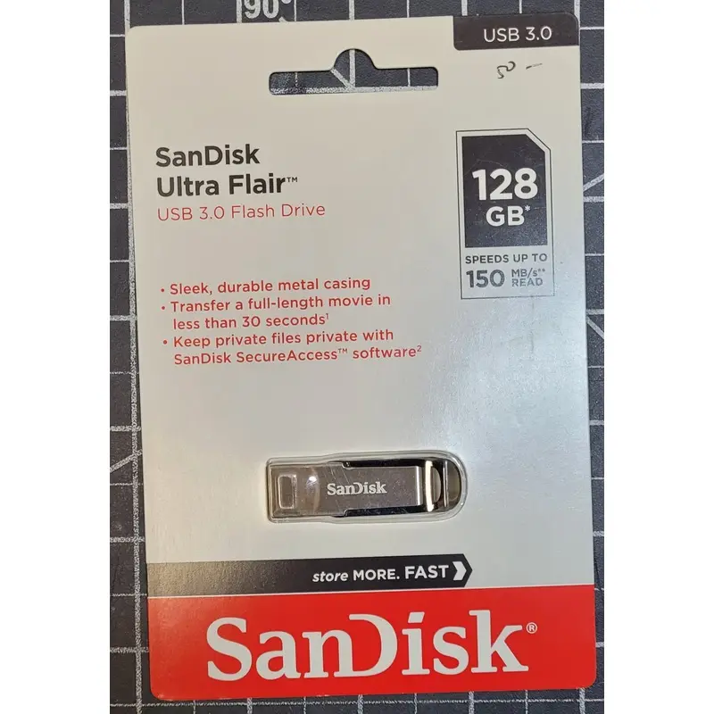 Sandisk 128GB USB 3.0 Flash Drive Ultra Flair