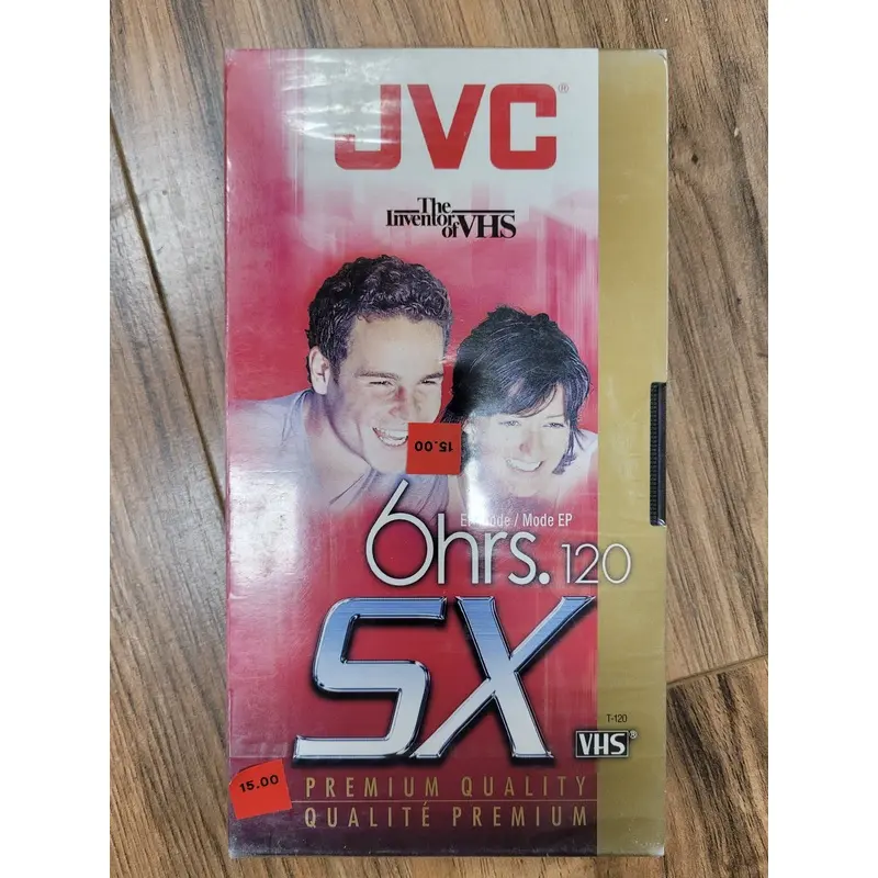 JVC SX Premium Quality T-120 VHS Cassette - 6 Hour