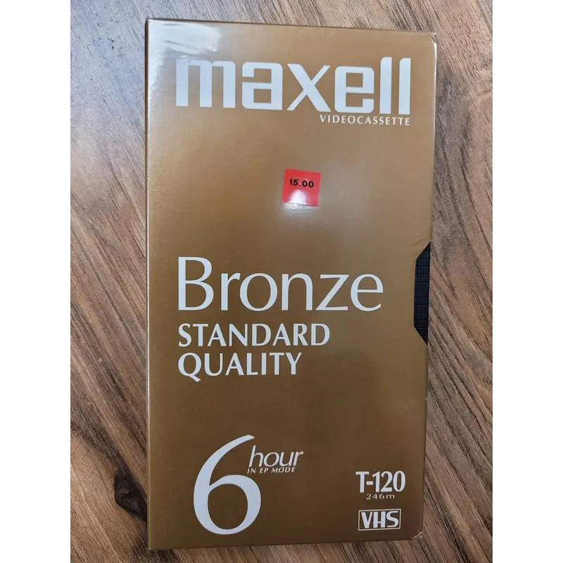 Maxell Bronze VHS T-120 Tape