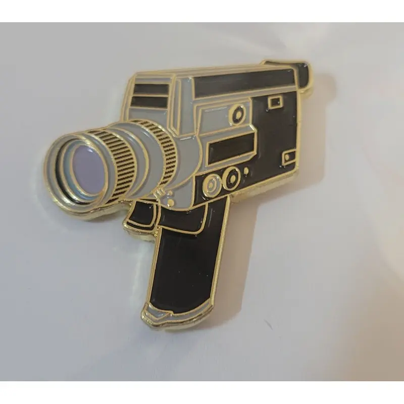 Canon 518 Autozoom Super 8mm Film Camera Enamel Lapel Pin -Limited Edition