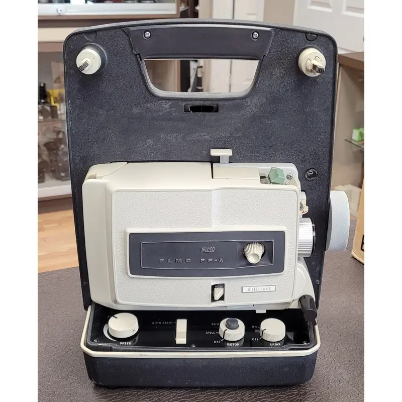 Elmo FP-A DUal 8mm Film Projector with Case