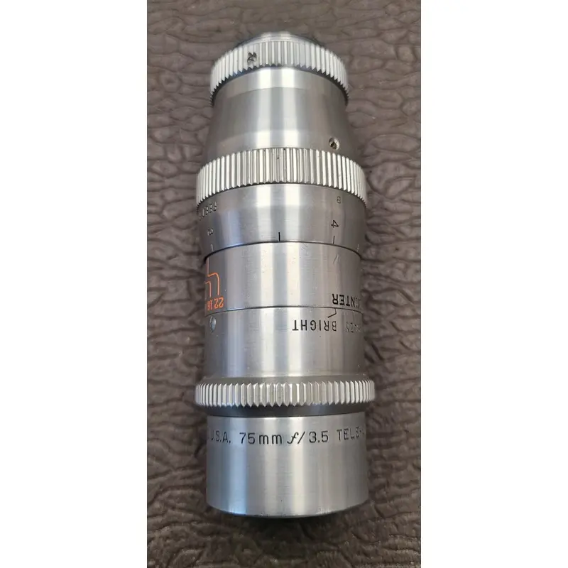 Bausch & Lomb 75mm f3.5 Tele Animar Balcote C Mount lens