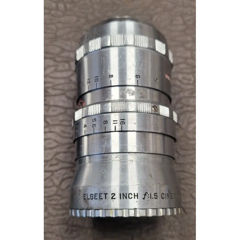 Elgeet 50mm 2" f1.5 Cine Navitar C Mount lens