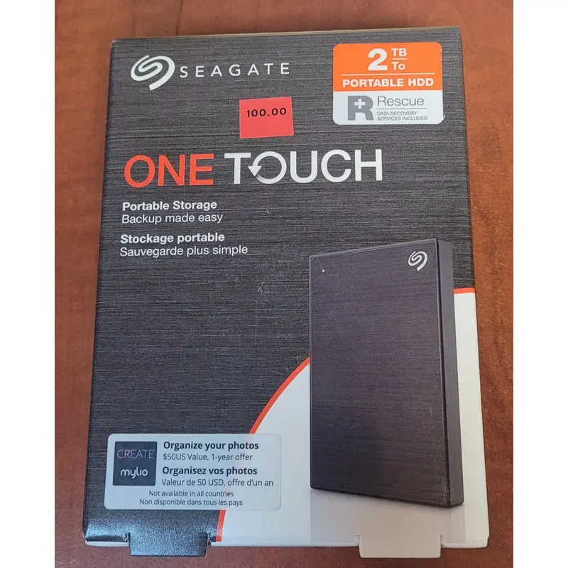 Seagate One Touch 2TB Portable Hard Drive