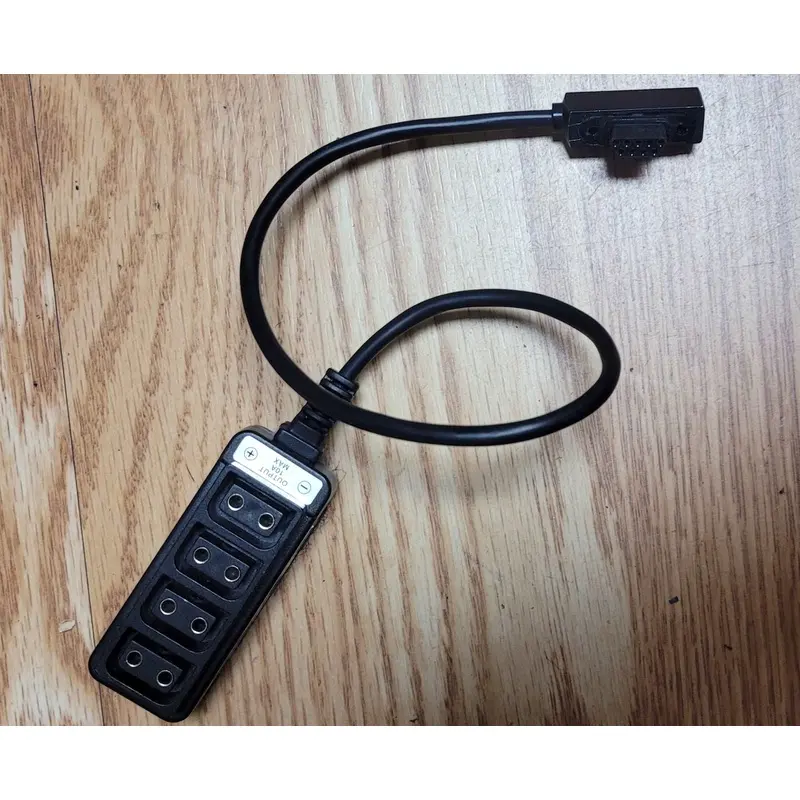 Aaton 9-pin Amphenol - D-Tap Splitter