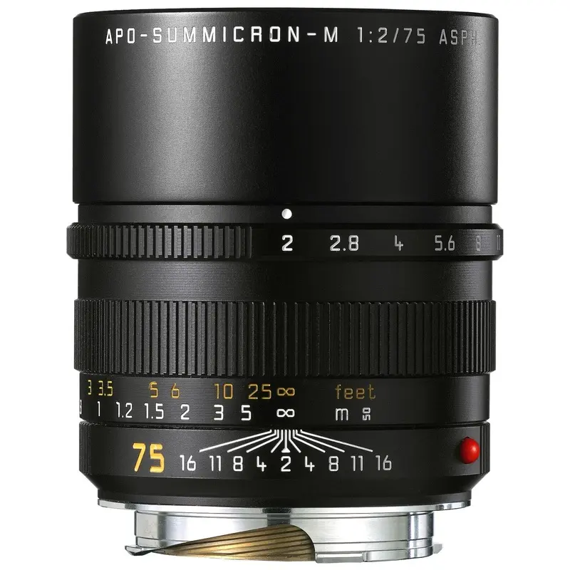 Leica 75mm f/2 Summicron-M Aspherical Manual Focus Lens for M System (11637)
