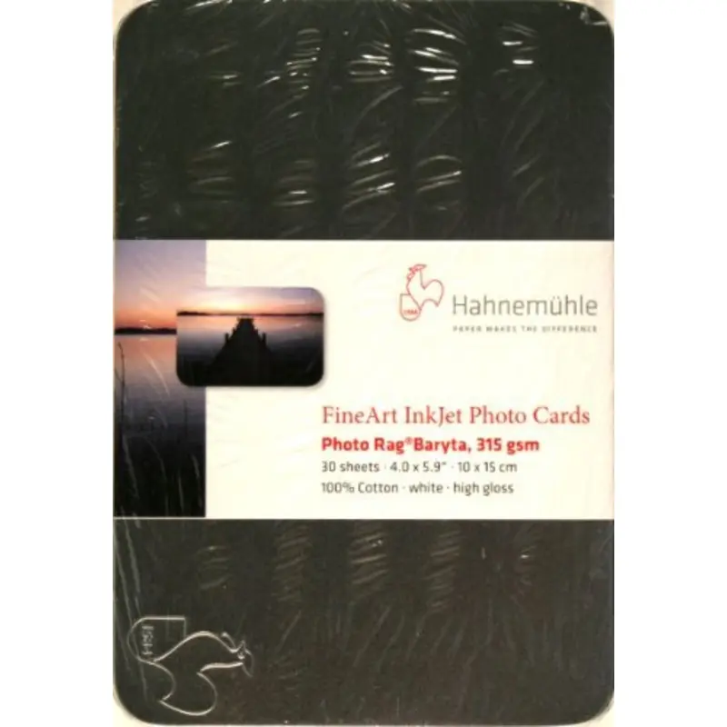 HahnemhlePhoto Rag Baryta FineArt Photo Cards (4 x 6", 30 Cards)