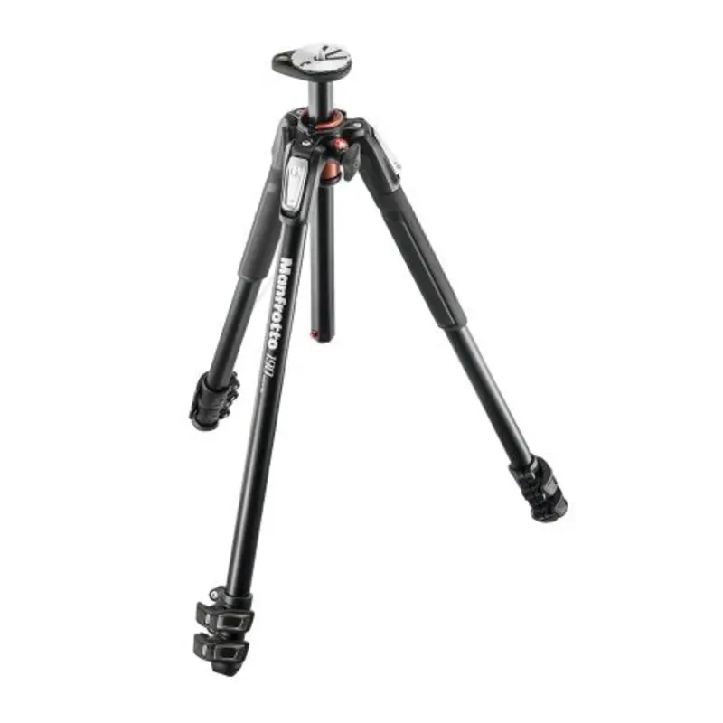 Manfrotto Aluminum 3-Section Tripod,Black