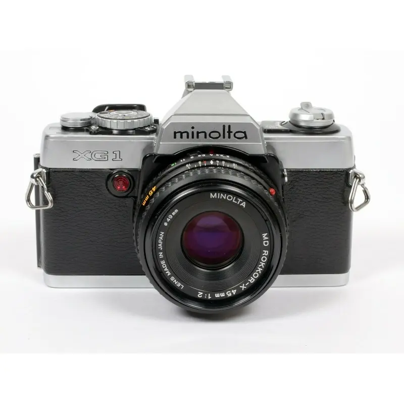 Minolta XG1 Film 35mm SLR Camera with 45mm f/2 Lens - Used