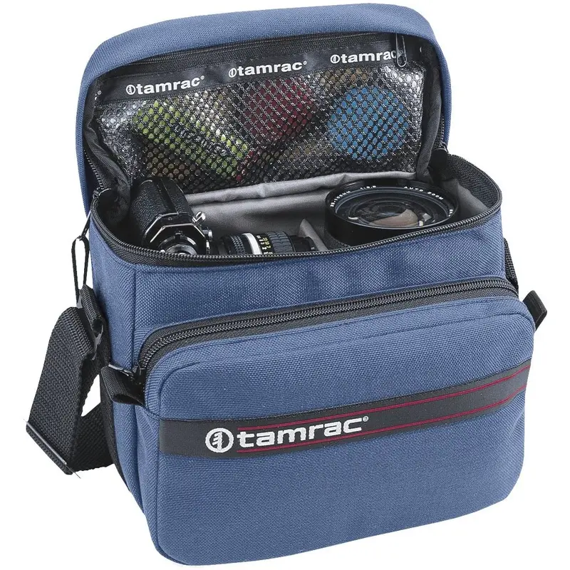 Tamrac 601 Expo 1 Camera Bag for SLR Camera with 2 Lenses and Accessories (Navy) - Used