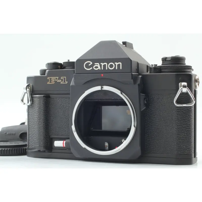 Canon F-1 SLR 35mm Film Camera Body Black - Open Box Excelent