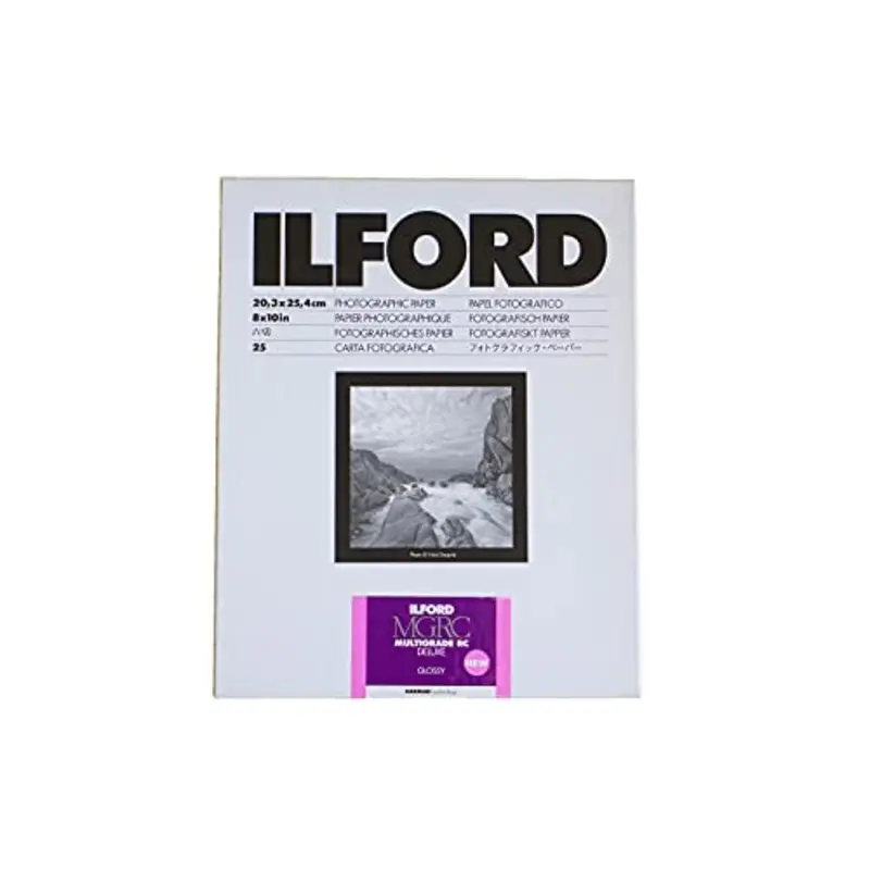 Ilford Multigrade V RC Deluxe Paper (Glossy, 8 x 10", 25 Sheets)