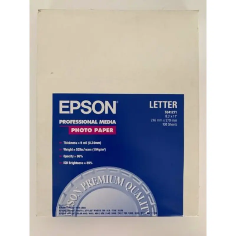 Epson Glossy Pro Media Photo White Paper