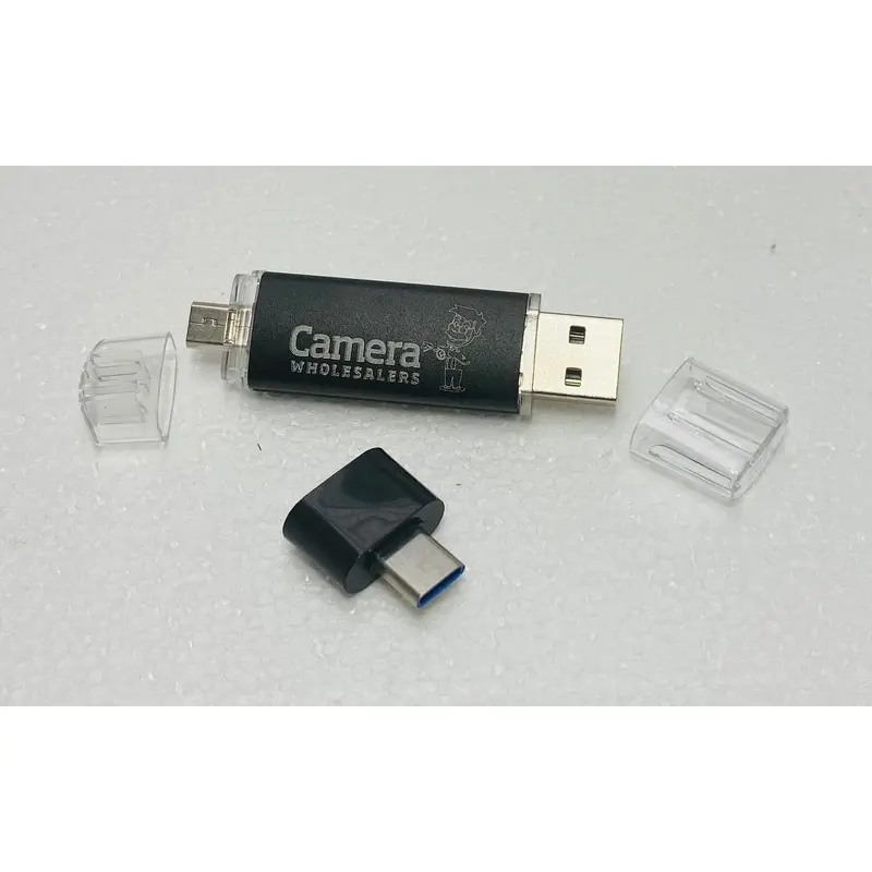Camson 32GB OTG USB Type-C Flash Dual Drive Multifunctional Plug and Play - Black