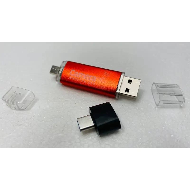 Camson 64GB OTG USB Type-C Flash Dual Drive Multifunctional Plug and Play - Red