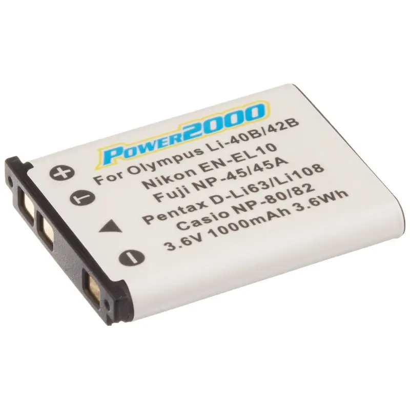 Power2000 ACD-268 Battery for Olympus Li-42B / Nikon EN-EL10 / Pentax D-LI63