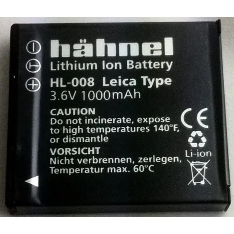 HAHNEL HL-008 Lithium Ion Battery (DMW-BCE10, BP-DC6, CGA-S008)