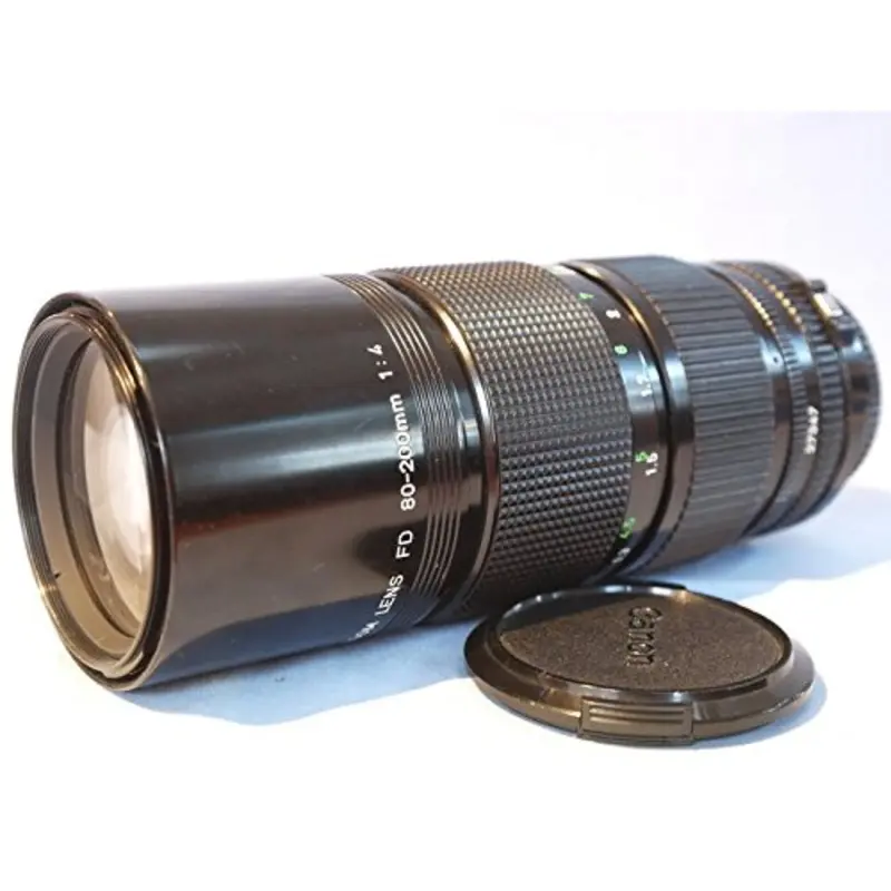 Canon FD 80-200mm F/4 Telephoto Zoom Lens & Extender