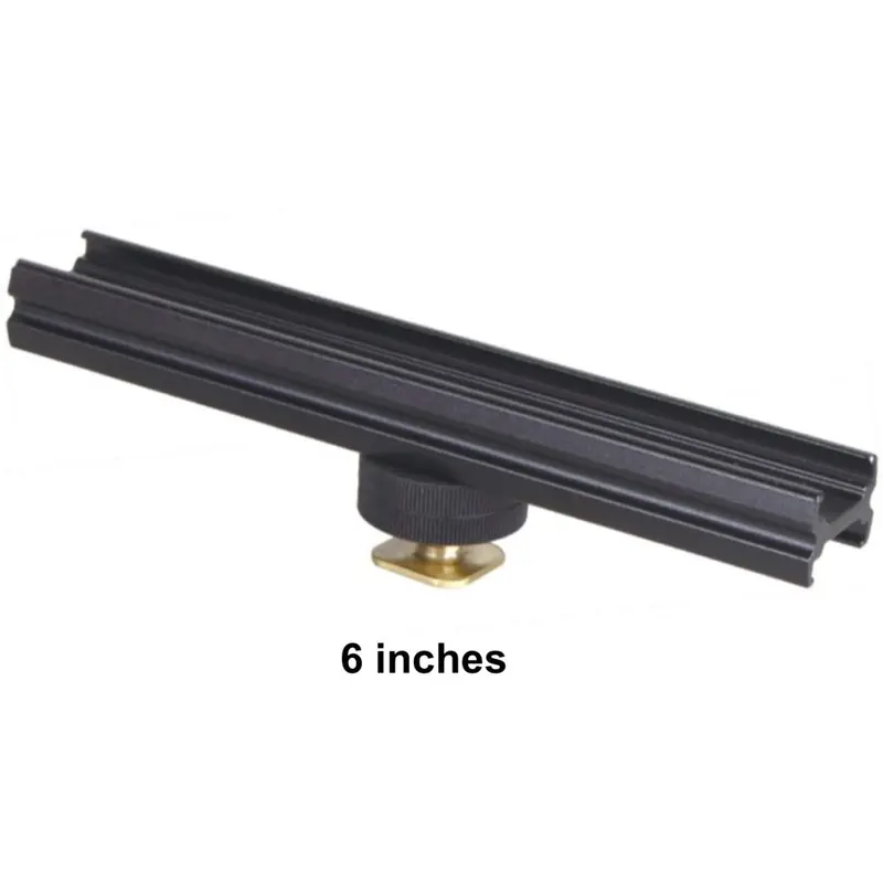 Camson Light Stand 6" Cold Shoe Metal Extension Bar Bracket